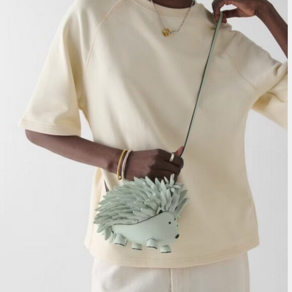 Kate Spade New York 3D Critters Stevie Hedgehog Mini Crossbody - Mint Frost - Picture 8 of 8